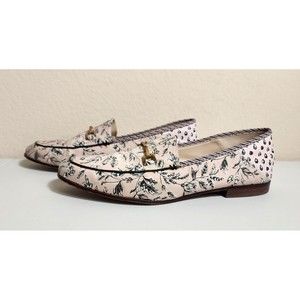 Sam Edelman Loraine Printed Loafers Wmn 8.5 Shoes Light Pink Black Floral